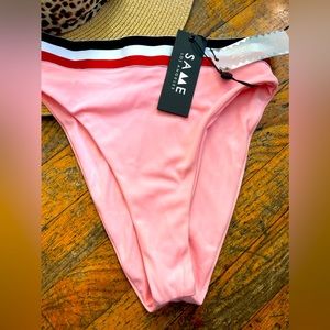 Same Swim Los Angeles Pink Color Striped Waist Bottom .
